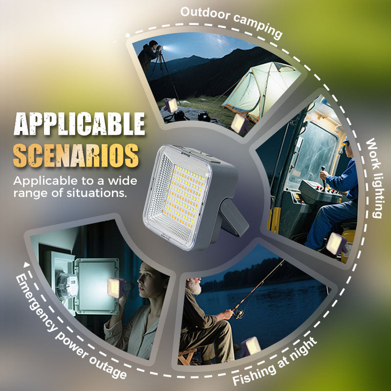 Tragbare, wasserdichte Solar-Campinglampe