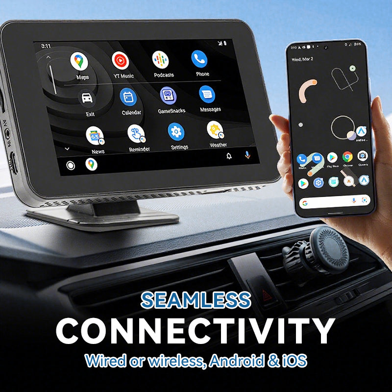 📱4,7-Zoll-HD-Touchscreen-Multimedia-Player für Ihr Auto – Mit einem einfachen Wisch verwandeln Sie Ihr Fahrzeug in ein intelligentes Entertainment-Center! 🚗✨