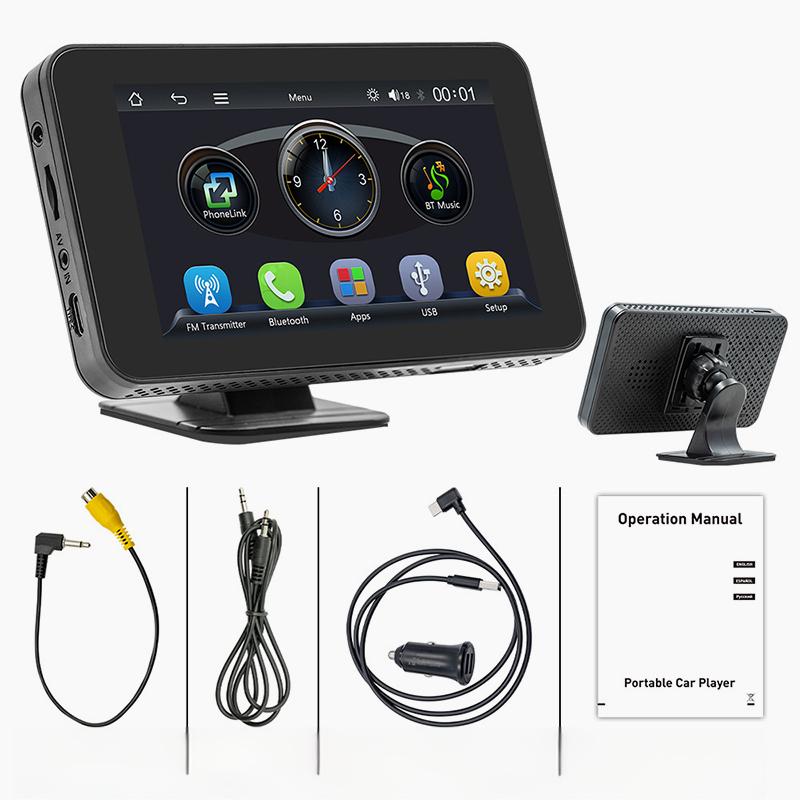 📱4,7-Zoll-HD-Touchscreen-Multimedia-Player für Ihr Auto – Mit einem einfachen Wisch verwandeln Sie Ihr Fahrzeug in ein intelligentes Entertainment-Center! 🚗✨