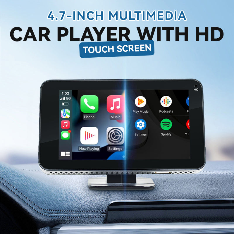📱4,7-Zoll-HD-Touchscreen-Multimedia-Player für Ihr Auto – Mit einem einfachen Wisch verwandeln Sie Ihr Fahrzeug in ein intelligentes Entertainment-Center! 🚗✨