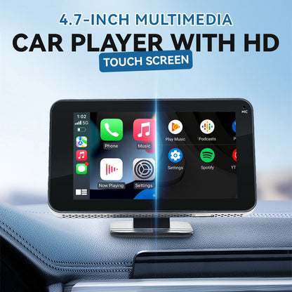 📱4,7-Zoll-HD-Touchscreen-Multimedia-Player für Ihr Auto – Mit einem einfachen Wisch verwandeln Sie Ihr Fahrzeug in ein intelligentes Entertainment-Center! 🚗✨