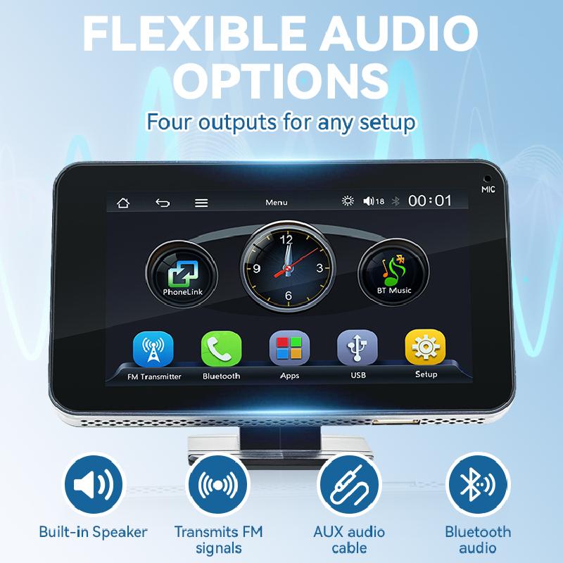 📱4,7-Zoll-HD-Touchscreen-Multimedia-Player für Ihr Auto – Mit einem einfachen Wisch verwandeln Sie Ihr Fahrzeug in ein intelligentes Entertainment-Center! 🚗✨