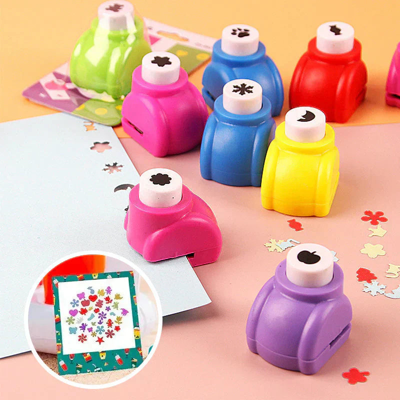 🔥Begrenzte Stückzahl verfügbar 62 % Rabatt🔥✨ DIY-Lochstanz-Set für Kinder - Erstelle niedliche Formen 🎁📏