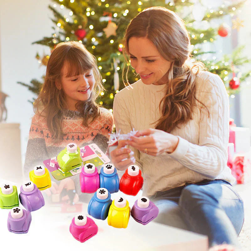 🔥Begrenzte Stückzahl verfügbar 62 % Rabatt🔥✨ DIY-Lochstanz-Set für Kinder - Erstelle niedliche Formen 🎁📏