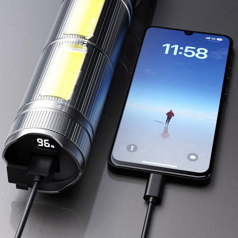 Tragbare leistungsstarke Taschenlampe mit großer Reichweite