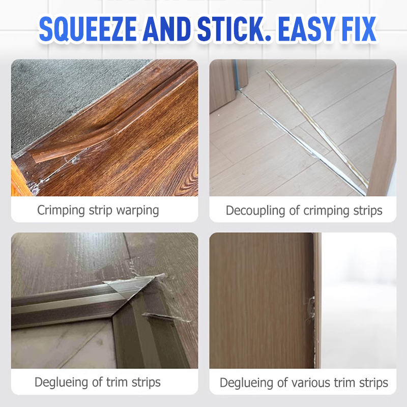 Kantenstreifen-Kleber gegen Ablösen