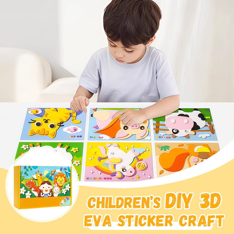 ⏳Begrenzte Zeit 50% Rabatt💥Kinder DIY 3D EVA Sticker Bastelset