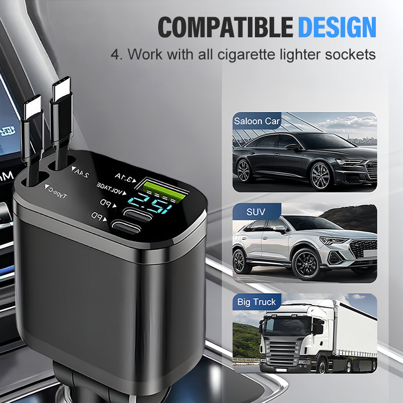 🚗 50% RABATT! ✨ Schnellladegerät für das Auto mit Sternenhimmel-Ambientebeleuchtung – modern und praktisch 🌟