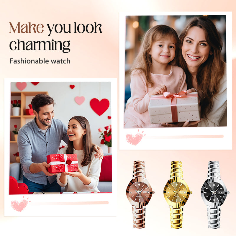 Elegante wasserdichte Damenuhr