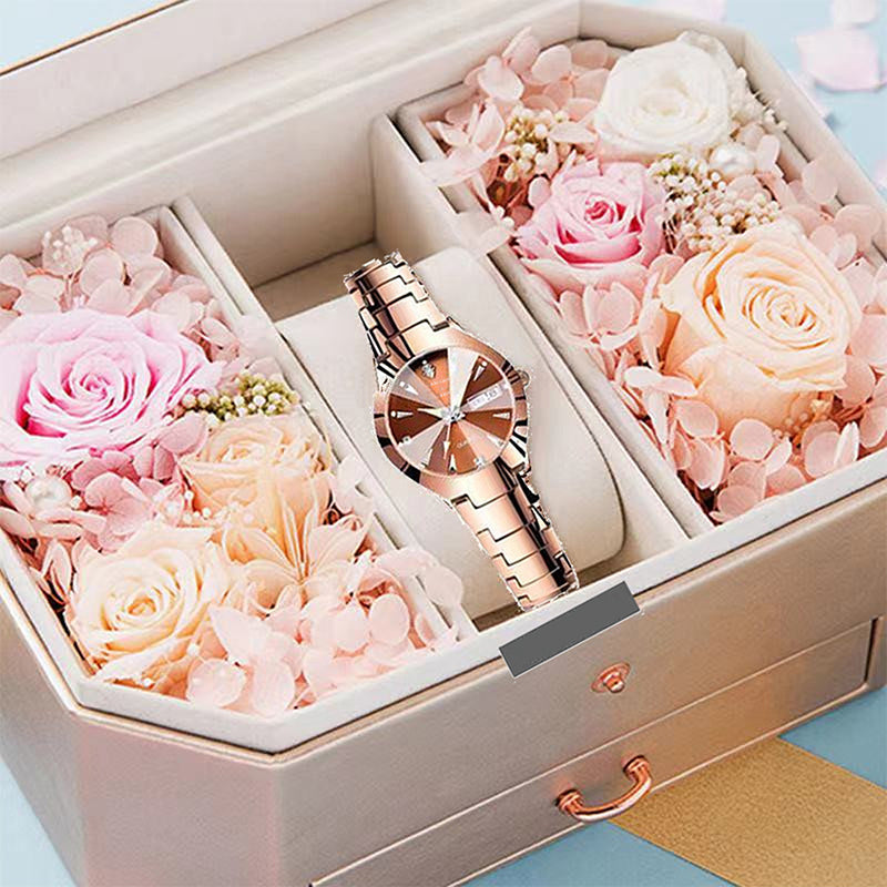 Elegante wasserdichte Damenuhr