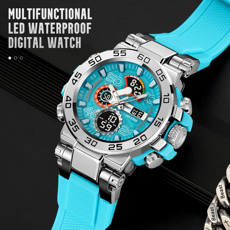 Multifunctional LED Waterproof Digital Watch