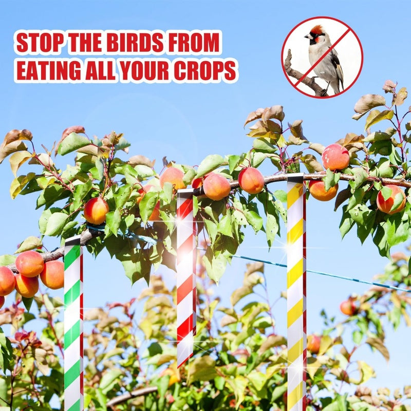 Doppelseitiges Reflektorband gegen Vögel