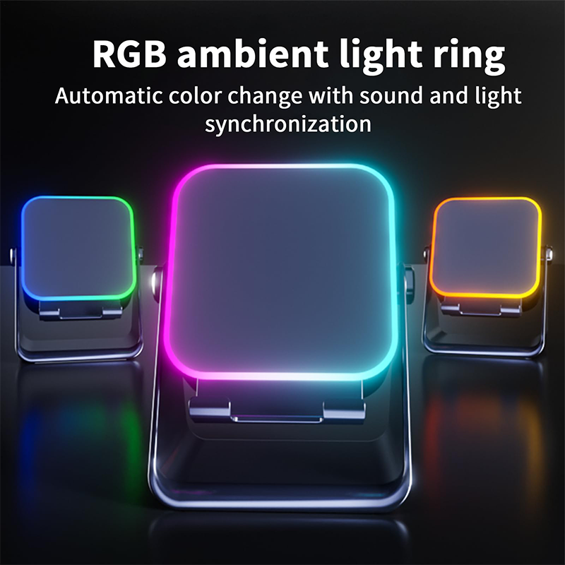 🎵【Fünf-in-Eins-Bluetooth-Lautsprecher】— Lautsprecher + Ständer + Ladegerät + Uhr + Freisprecheinrichtung, alles in einem Gerät! 📱✨