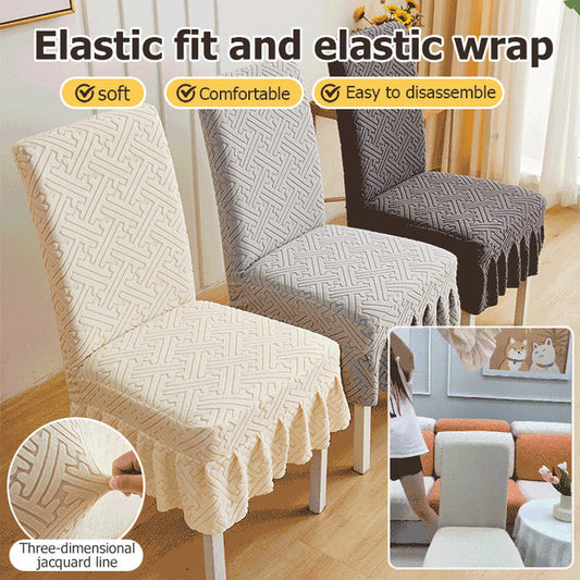 ⏳Zeitlich begrenzt 50 % Rabatt💥Stuhlbezug im neuen Stil mit Jacquard-Kissenaufsatz
