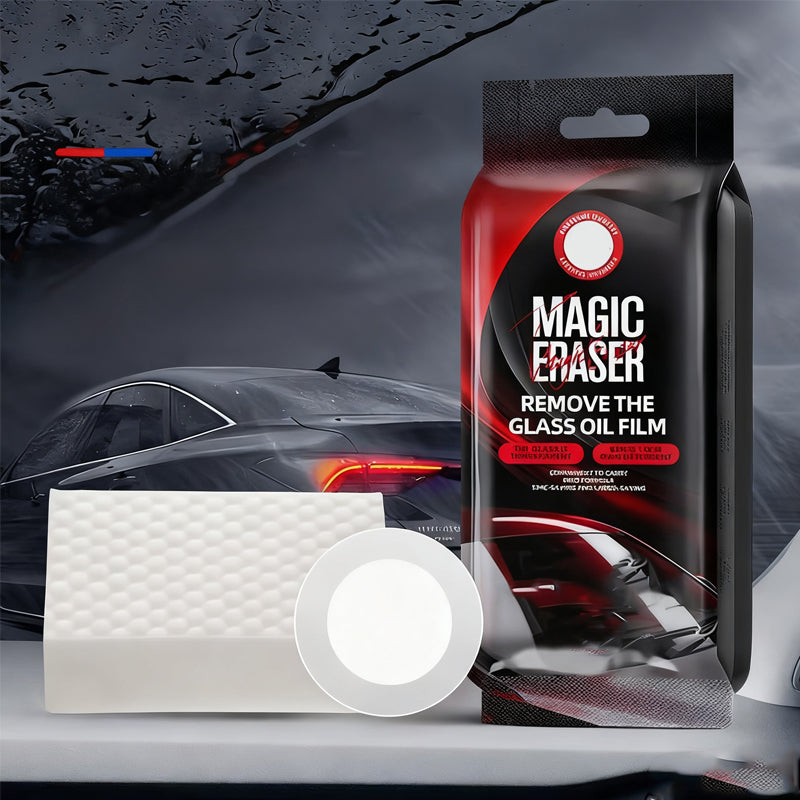 🚗 KAUF 2 ERHALT 1! ✨ MAGISCHER AUTO-FENSTERSCHWAMM - Entfernt Ölfilme & Wasserflecken Sofort, pH-Neutrale Formel für Alle Scheiben, Besserer Durchblick bei Nacht 🌙🧽