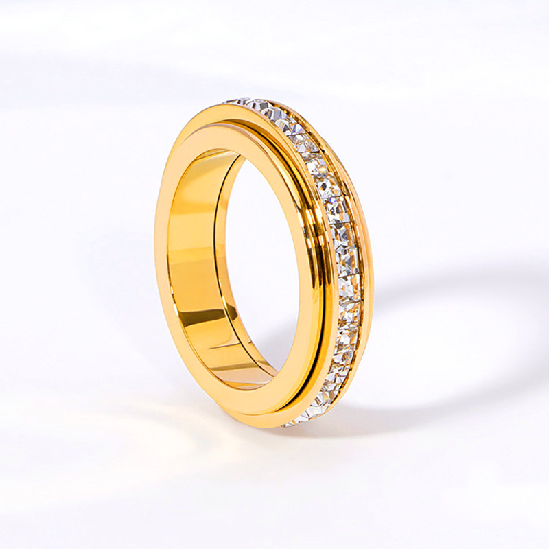 🎊 Zeitlich begrenztes Angebot: 57 % Rabatt ⏰💖 Drehbarer Zirkonia-Ring aus Titanstahl💍