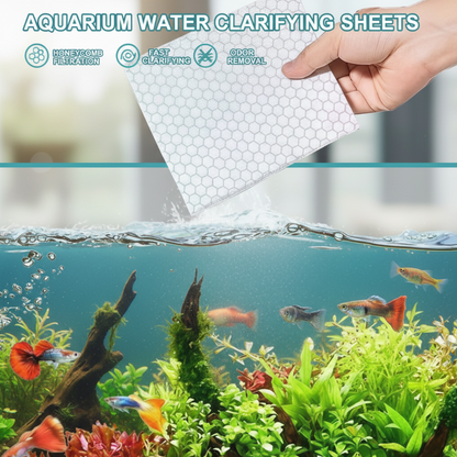 Aquarium-Wasserklärungsblätter