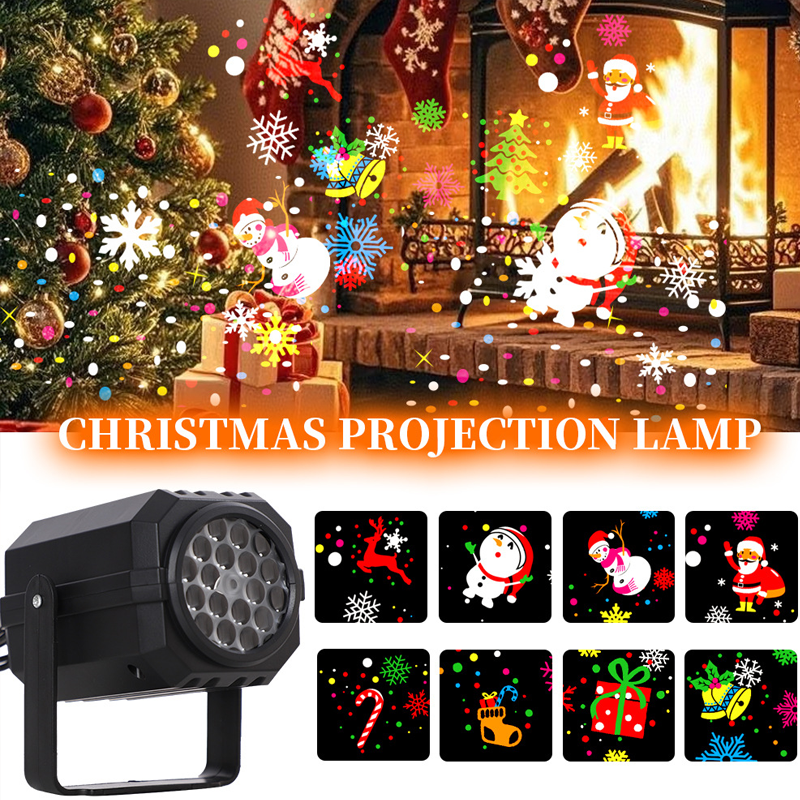 Rotierender LED-Weihnachtsmuster-Projektor