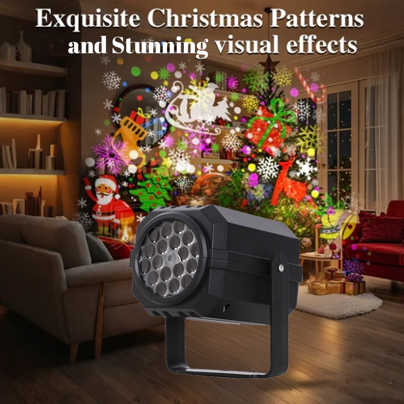 Rotierender LED-Weihnachtsmuster-Projektor