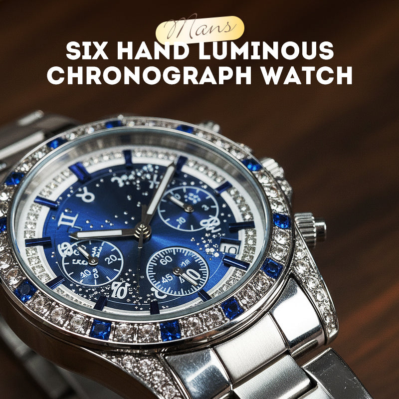 🔎【Präzisionshandwerk】⌚TINAIBIN Zwölf Sternzeichen & Sternenhimmel Diamant Automatikuhr Skelett Herrenuhr