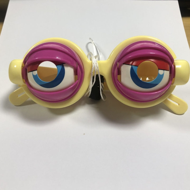 Lustige Kinder-Brille mit Zugschnur und Blinzel-Effekt