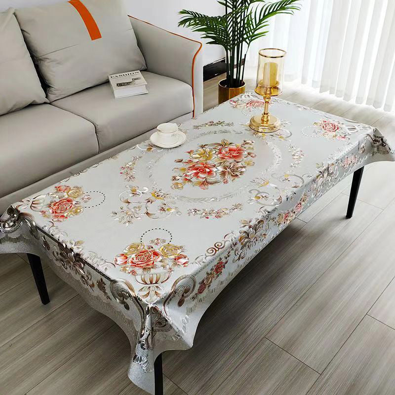 🍽️ 60% RABATT! 🎉 Wasserdichte Tischdecke – Ölabweisend, Elegantes Blumenmuster & Einfach zu Reinigen 📦