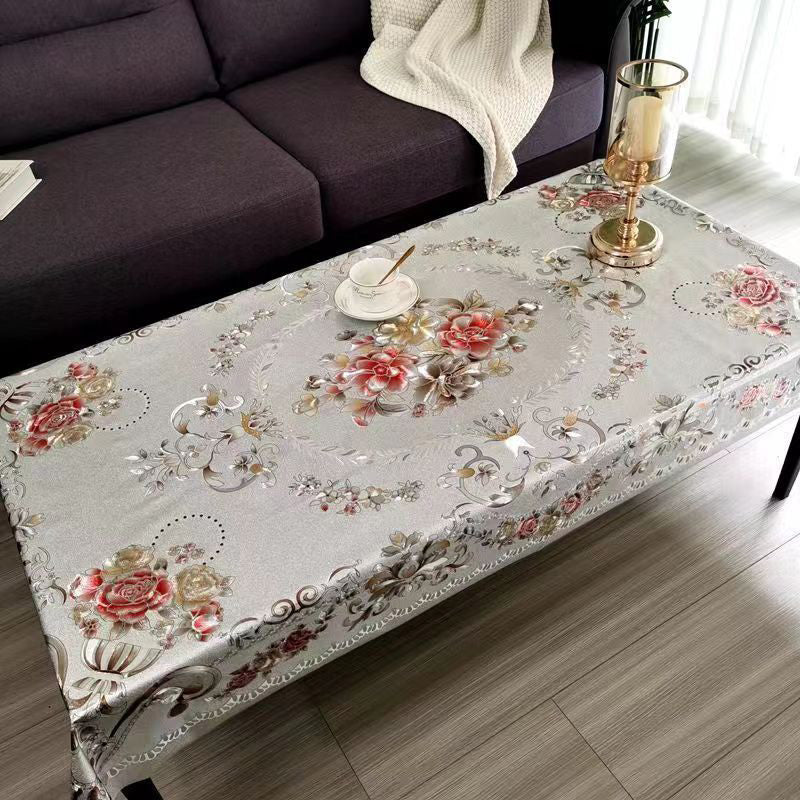 🍽️ 60% RABATT! 🎉 Wasserdichte Tischdecke – Ölabweisend, Elegantes Blumenmuster & Einfach zu Reinigen 📦