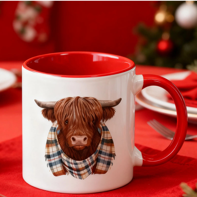 💥Sichern Sie sich 57 % Rabatt! Niedliche Hochlandkuh-Kaffeetasse