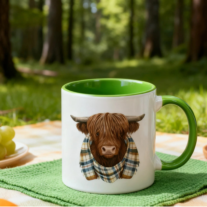 💥Sichern Sie sich 57 % Rabatt! Niedliche Hochlandkuh-Kaffeetasse