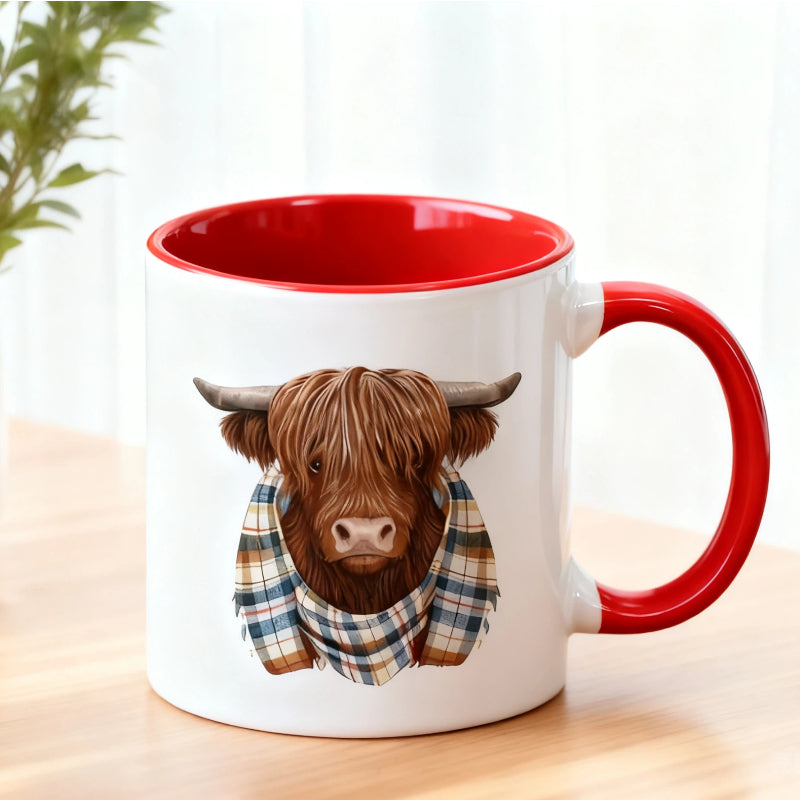 💥Sichern Sie sich 57 % Rabatt! Niedliche Hochlandkuh-Kaffeetasse