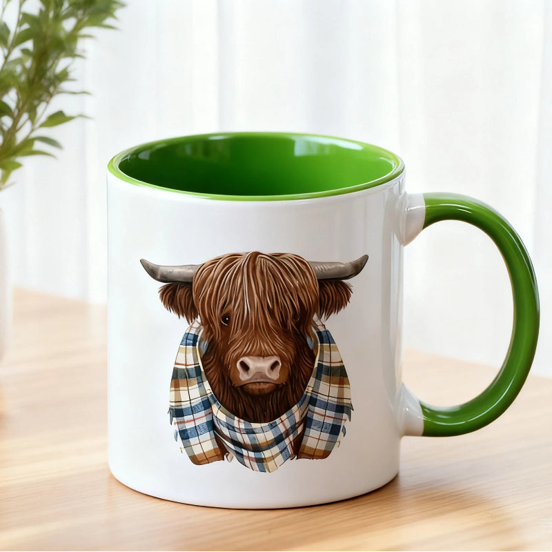 💥Sichern Sie sich 57 % Rabatt! Niedliche Hochlandkuh-Kaffeetasse