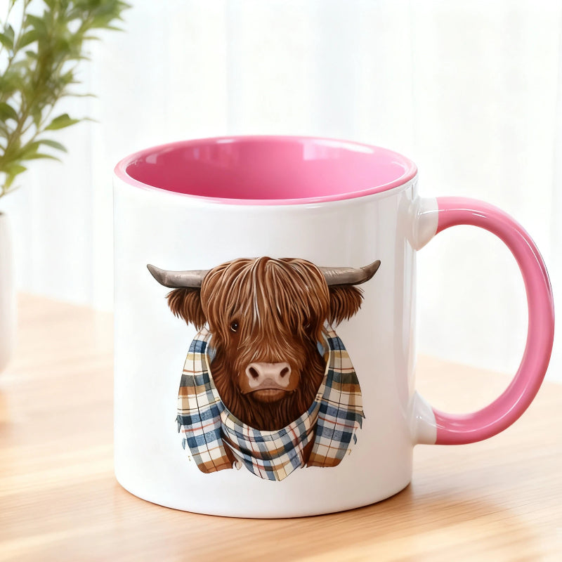 💥Sichern Sie sich 57 % Rabatt! Niedliche Hochlandkuh-Kaffeetasse