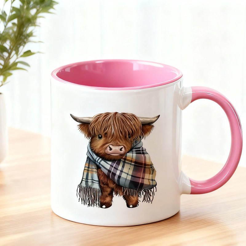 💥Sichern Sie sich 57 % Rabatt! Niedliche Hochlandkuh-Kaffeetasse