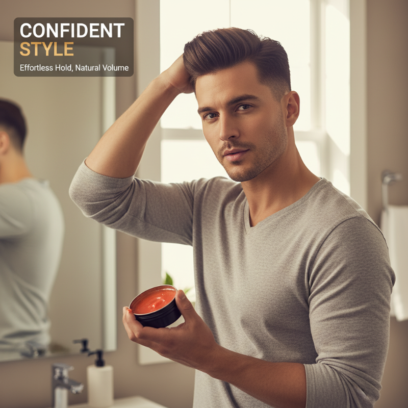Herren Haarstyling-Wachs für mehr Volumen