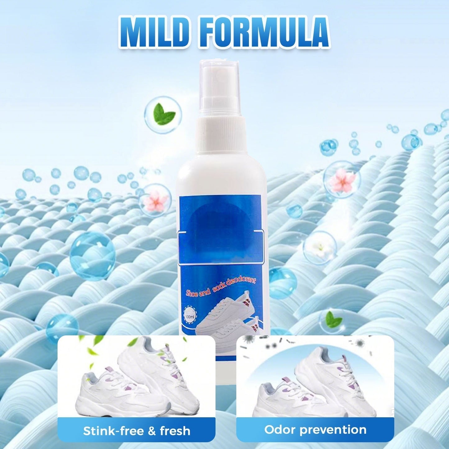 🦶Antibakterielles, schnell trocknendes Deodorant-Spray für Schuhe und Socken💨✨