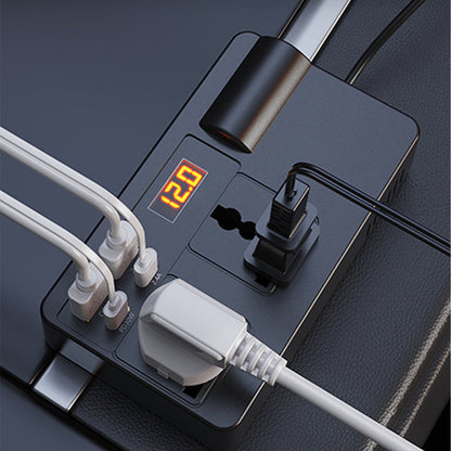 🏆 Sonderpreis am letzten Tag: 22.99 €! 📢📢 50 % RABATT!! ⏰🔋 Tragbarer Auto-Wechselrichter 12 V/24 V auf 220 V mit Digitalanzeige
