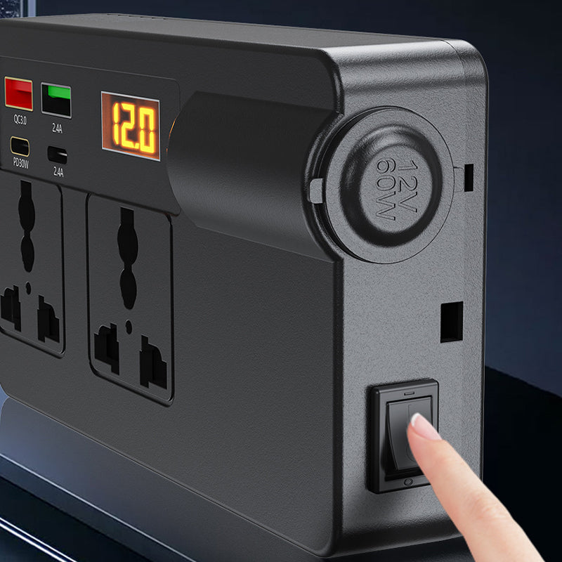 🏆 Sonderpreis am letzten Tag: 22.99 €! 📢📢 50 % RABATT!! ⏰🔋 Tragbarer Auto-Wechselrichter 12 V/24 V auf 220 V mit Digitalanzeige