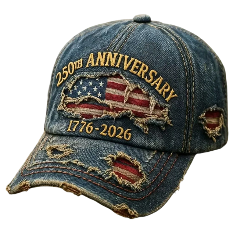 🎉2026 Heißer Verkauf🔥 250-jähriges Jubiläum Distressed Baseballkappe