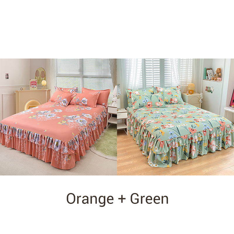 🔥Solange der Vorrat reicht 57 % Rabatt🛏️ Dreiteiliger Bettrock mit Rüschen💐