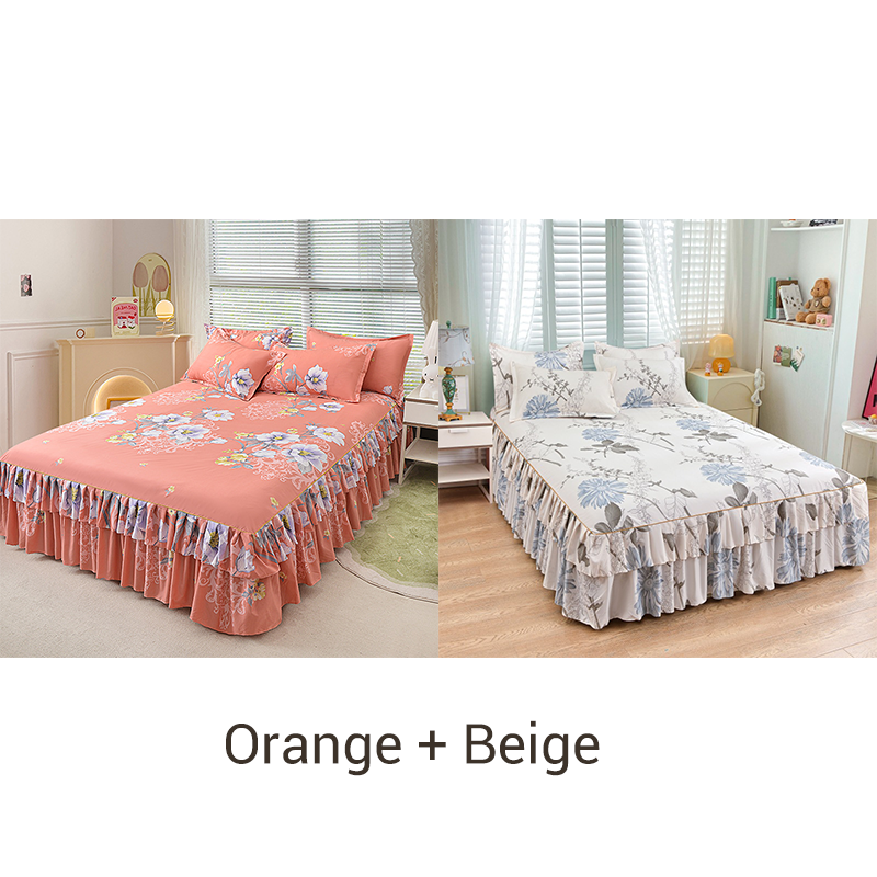 🔥Solange der Vorrat reicht 57 % Rabatt🛏️ Dreiteiliger Bettrock mit Rüschen💐