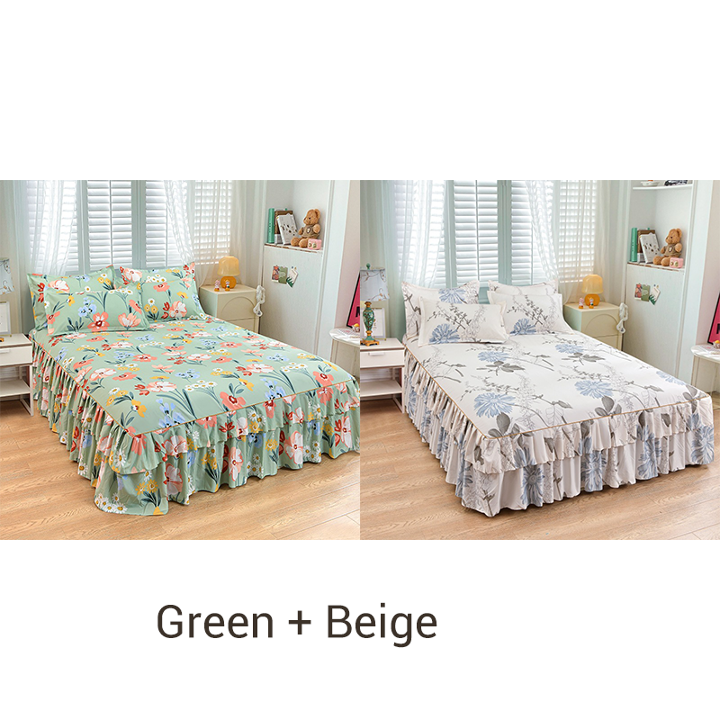 🔥Solange der Vorrat reicht 57 % Rabatt🛏️ Dreiteiliger Bettrock mit Rüschen💐