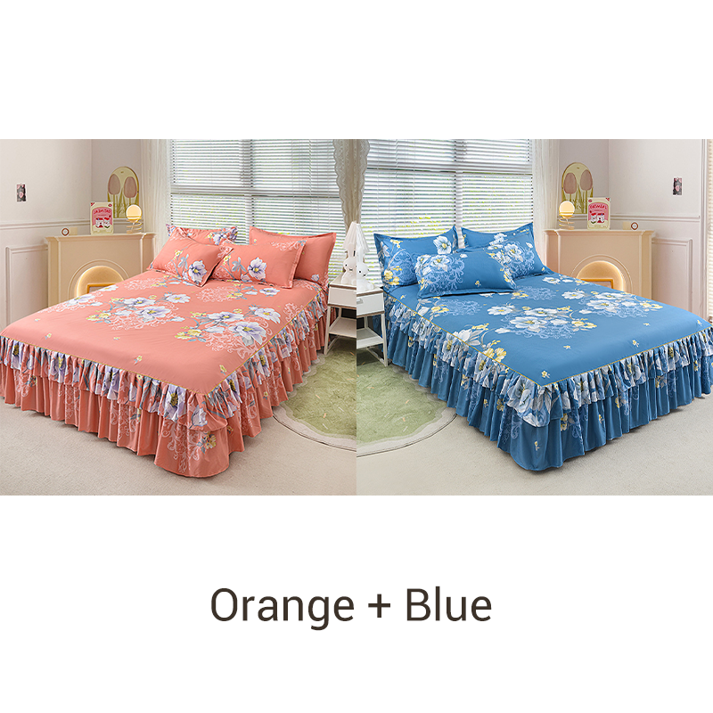 🔥Solange der Vorrat reicht 57 % Rabatt🛏️ Dreiteiliger Bettrock mit Rüschen💐