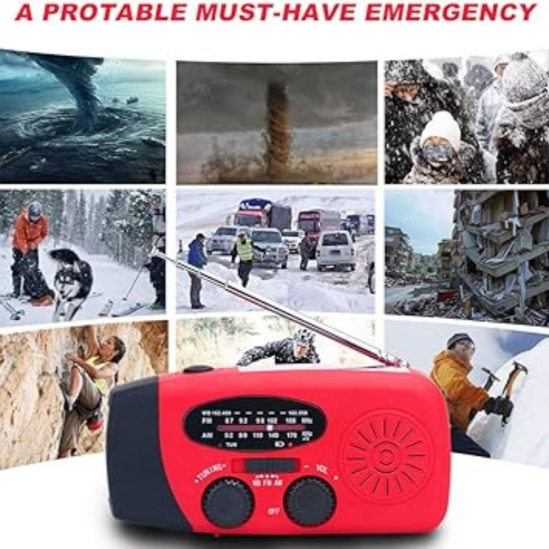 📻⚡【58% Rabatt】Solar-Kurbel Notfallradio – Mit Powerbank, Wetteralarm, USB & 7 Tage Akku. Wasserdicht & robust für Outdoor/Krise. 🌞🔋 Jetzt unschlagbares Angebot sichern!
