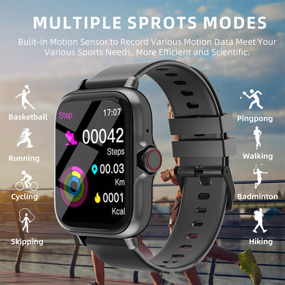 ⌚ 56% RABATT! 📱 Bluetooth Sport-Smartwatch – 100 Sportmodi, IP68 Wasserdicht & 7 Tage Akkulaufzeit 🏃‍♂️