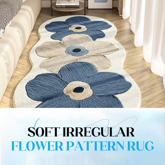 📢📢56 % OFF !!🎅Soft Irregular Flower Pattern Rug