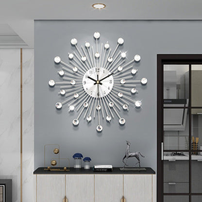 ✨🕰️ 58 % Rabatt ⚡ Kreative Wanduhr mit Strasssteinen – Leise, minimalistischer Luxus für Wohnzimmer, Esszimmer und Eingangsbereich! 💎🏡