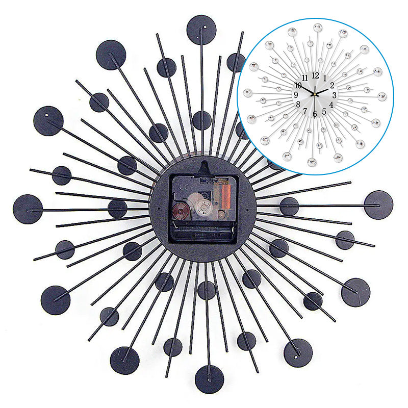 ✨🕰️ 58 % Rabatt ⚡ Kreative Wanduhr mit Strasssteinen – Leise, minimalistischer Luxus für Wohnzimmer, Esszimmer und Eingangsbereich! 💎🏡