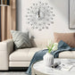 ✨🕰️ 58 % Rabatt ⚡ Kreative Wanduhr mit Strasssteinen – Leise, minimalistischer Luxus für Wohnzimmer, Esszimmer und Eingangsbereich! 💎🏡
