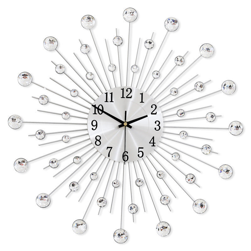 ✨🕰️ 58 % Rabatt ⚡ Kreative Wanduhr mit Strasssteinen – Leise, minimalistischer Luxus für Wohnzimmer, Esszimmer und Eingangsbereich! 💎🏡