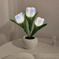 🌷LED-Tulpenlampe, simuliertes Tulpen-Nachtlicht mit Vase, Tischlampe, Dekoration, geeignet für Zuhause, Wohnzimmer, Tischdekoration✨